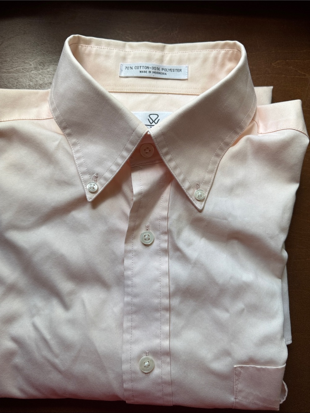 ENRO Ultra Pinpoint Dress Shirt in Light Pink/Coral